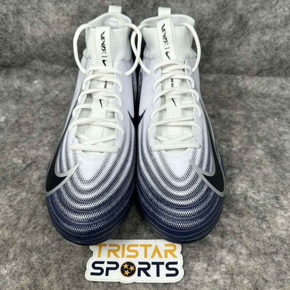 Nike Vapor Pro 1 Football Cleats Mens Size 9 White Navy Black HM8850-104